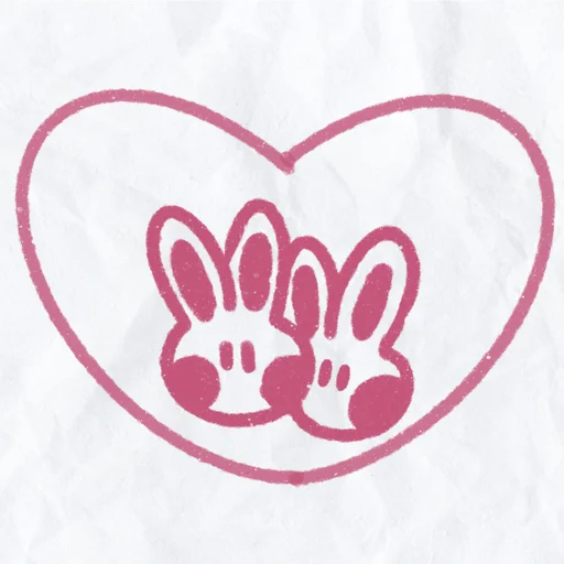 💘 Стикер «peachy bunny» для Telegram
