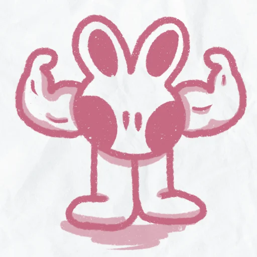 💪 Стикер «peachy bunny» для Telegram