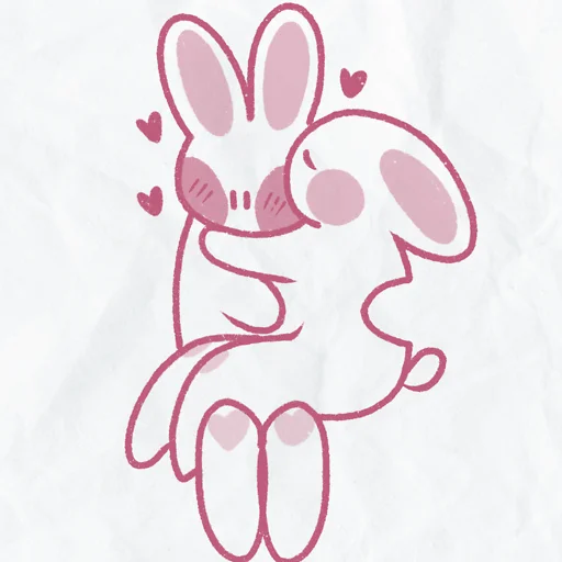 💋 Стикер «peachy bunny» для Telegram