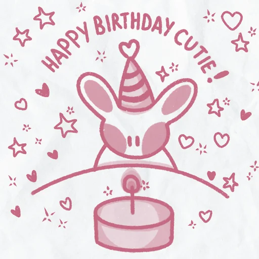 💋 Стикер «peachy bunny» для Telegram