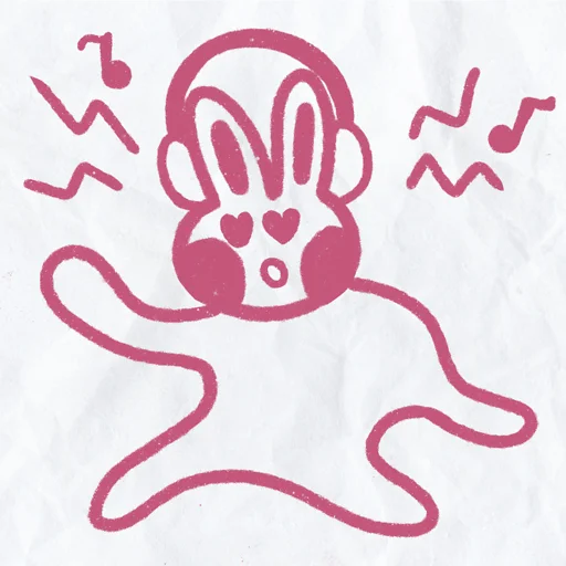 🥺 Стикер «peachy bunny» для Telegram
