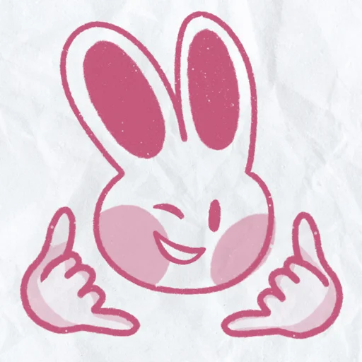 😎 Стикер «peachy bunny» для Telegram