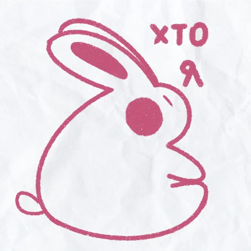 😔 Стикер «peachy bunny» для Telegram
