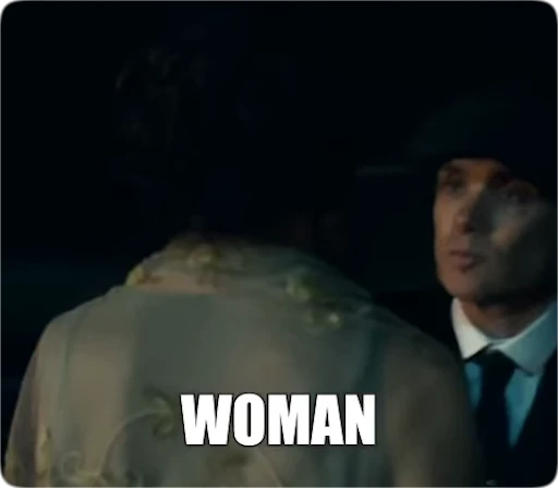 👩 Стикер «Peaky Memes / Острые козырьки» для Telegram