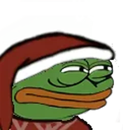 🤨 Стикер «Peepo Christmas» для Telegram