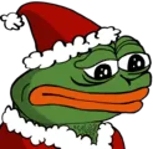 😔 Стикер «Peepo Christmas» для Telegram