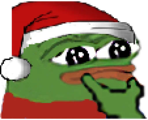 🤔 Стикер «Peepo Christmas» для Telegram