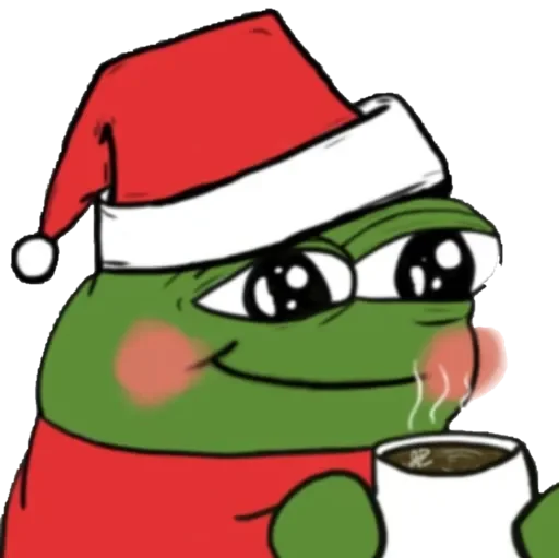 ☕ Стикер «Peepo Christmas» для Telegram