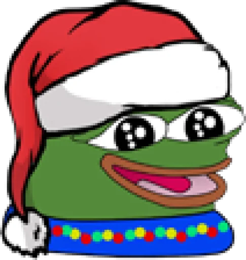 😁 Стикер «Peepo Christmas» для Telegram