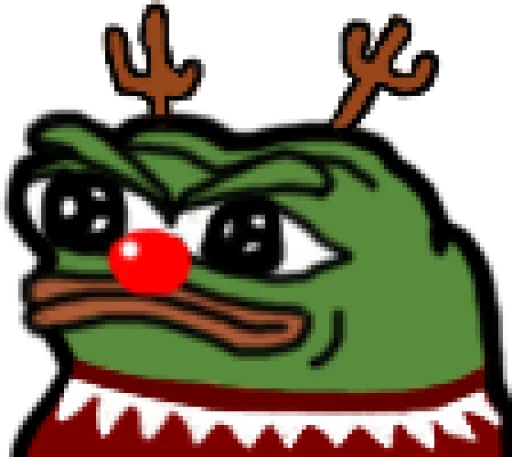 😡 Стикер «Peepo Christmas» для Telegram