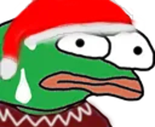 😵‍💫 Стикер «Peepo Christmas» для Telegram