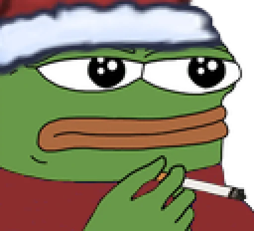 🚬 Стикер «Peepo Christmas» для Telegram