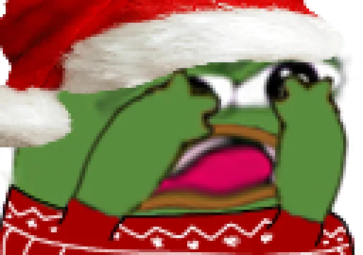 😲 Стикер «Peepo Christmas» для Telegram
