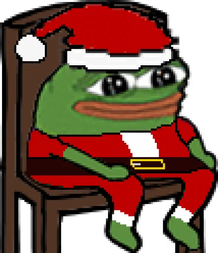 🪑 Стикер «Peepo Christmas» для Telegram