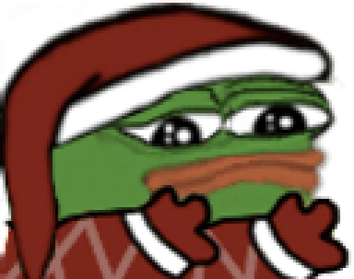 ☹ Стикер «Peepo Christmas» для Telegram