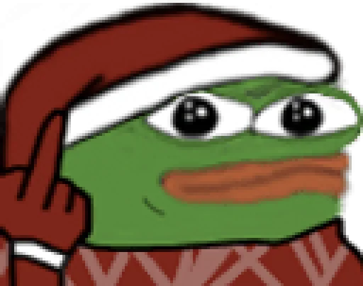 😐 Стикер «Peepo Christmas» для Telegram