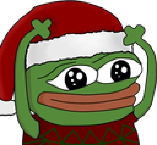 🥳 Стикер «Peepo Christmas» для Telegram