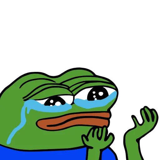 😭 Эмодзи «Peepo Pepe» для Telegram