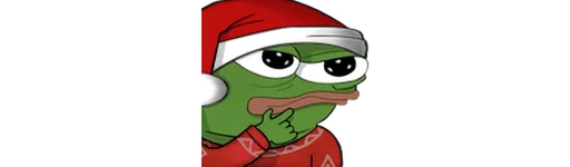 🤔 Стикер «peepoNewYear 7tv» для Telegram