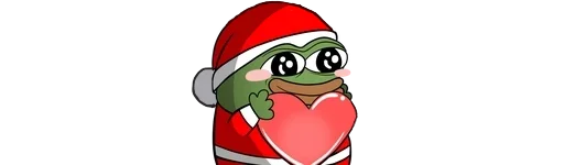 ❤️ Стикер «peepoNewYear 7tv» для Telegram