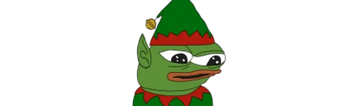 🧝 Стикер «peepoNewYear 7tv» для Telegram