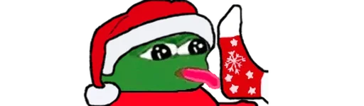😛 Стикер «peepoNewYear 7tv» для Telegram