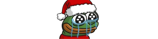 😥 Стикер «peepoNewYear 7tv» для Telegram