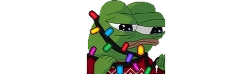 😔 Стикер «peepoNewYear 7tv» для Telegram