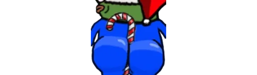 🍑 Стикер «peepoNewYear 7tv» для Telegram