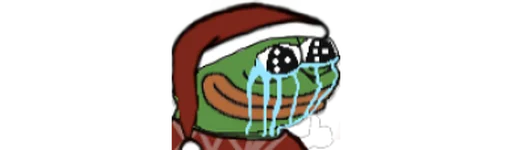 😭 Стикер «peepoNewYear 7tv» для Telegram