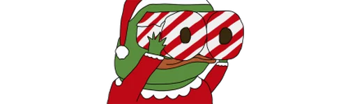 🥽 Стикер «peepoNewYear 7tv» для Telegram