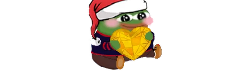 🧡 Стикер «peepoNewYear 7tv» для Telegram