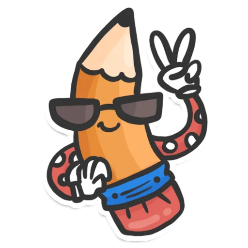 😎 Стикер «Pencil» для Telegram