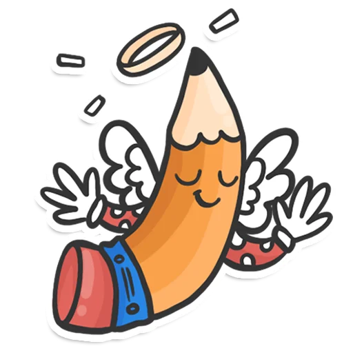 😇 Стикер «Pencil» для Telegram
