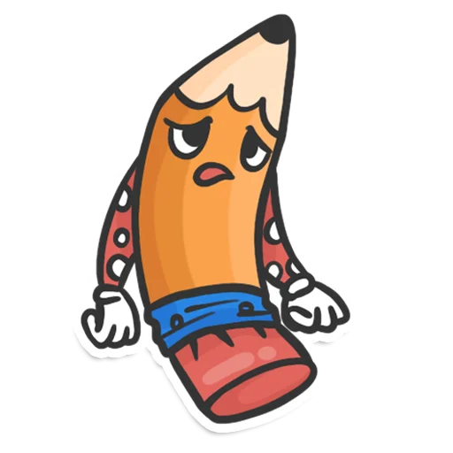 😞 Стикер «Pencil» для Telegram