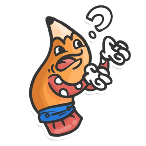 😲 Стикер «Pencil» для Telegram