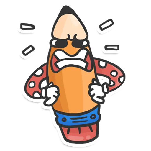 😠 Стикер «Pencil» для Telegram