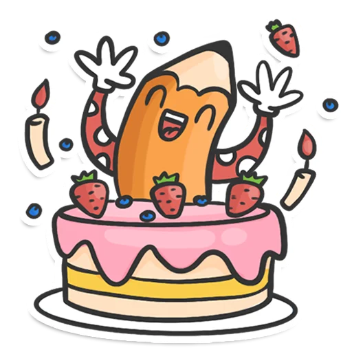 🥳 Стикер «Pencil» для Telegram