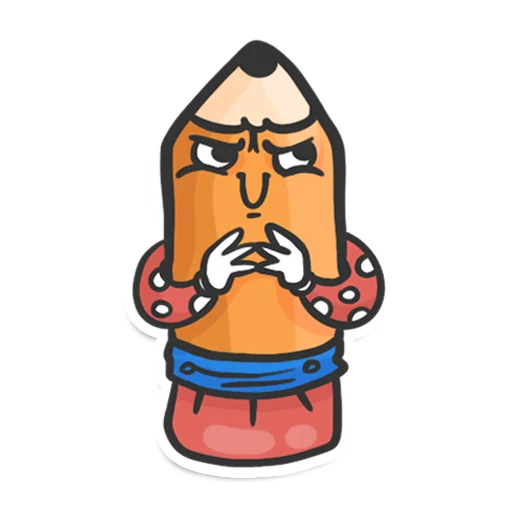 😈 Стикер «Pencil» для Telegram