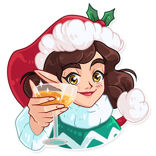🥂 Стикер «Penelope the Elf» для Telegram