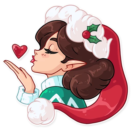 😘 Стикер «Penelope the Elf» для Telegram