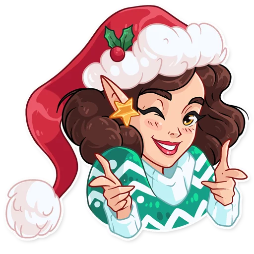 😉 Стикер «Penelope the Elf» для Telegram