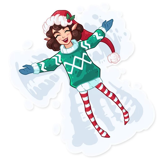 ❄️ Стикер «Penelope the Elf» для Telegram