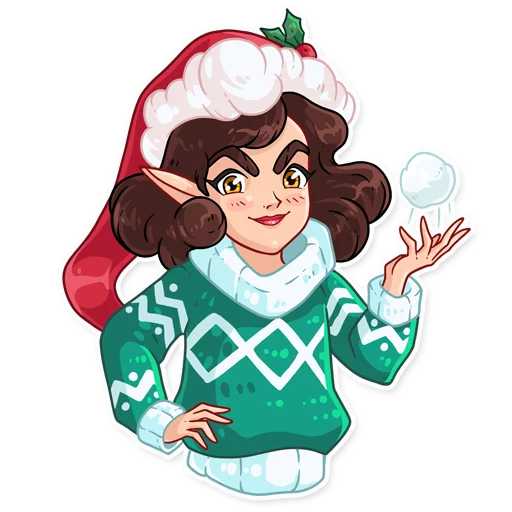😈 Стикер «Penelope the Elf» для Telegram
