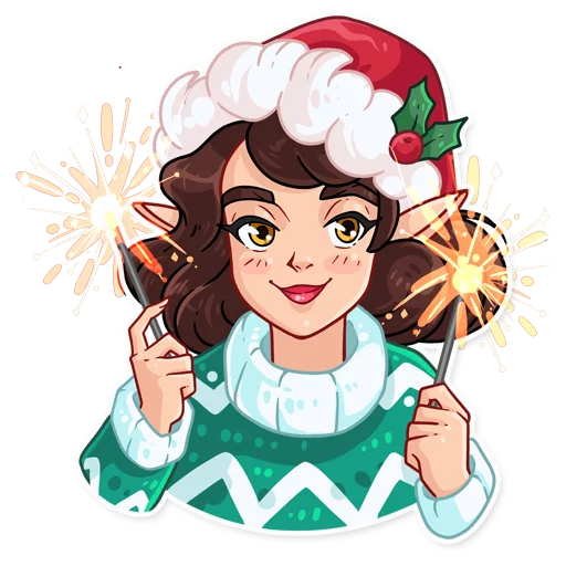 🎇 Стикер «Penelope the Elf» для Telegram