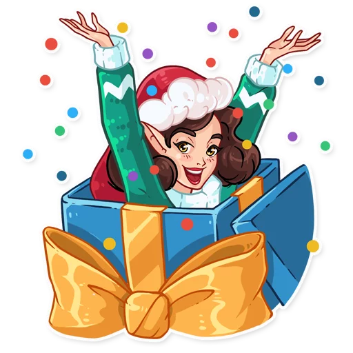 🥳 Стикер «Penelope the Elf» для Telegram