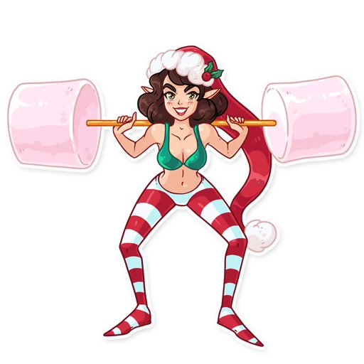 🏋️‍♀️ Стикер «Penelope the Elf» для Telegram