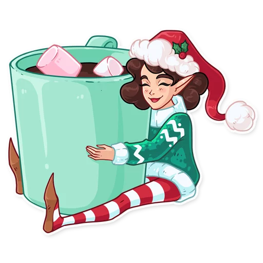 ☕️ Стикер «Penelope the Elf» для Telegram