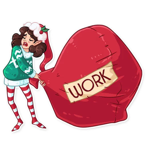 ☕️ Стикер «Penelope the Elf» для Telegram