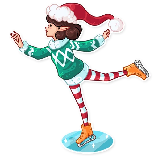 ⛸ Стикер «Penelope the Elf» для Telegram